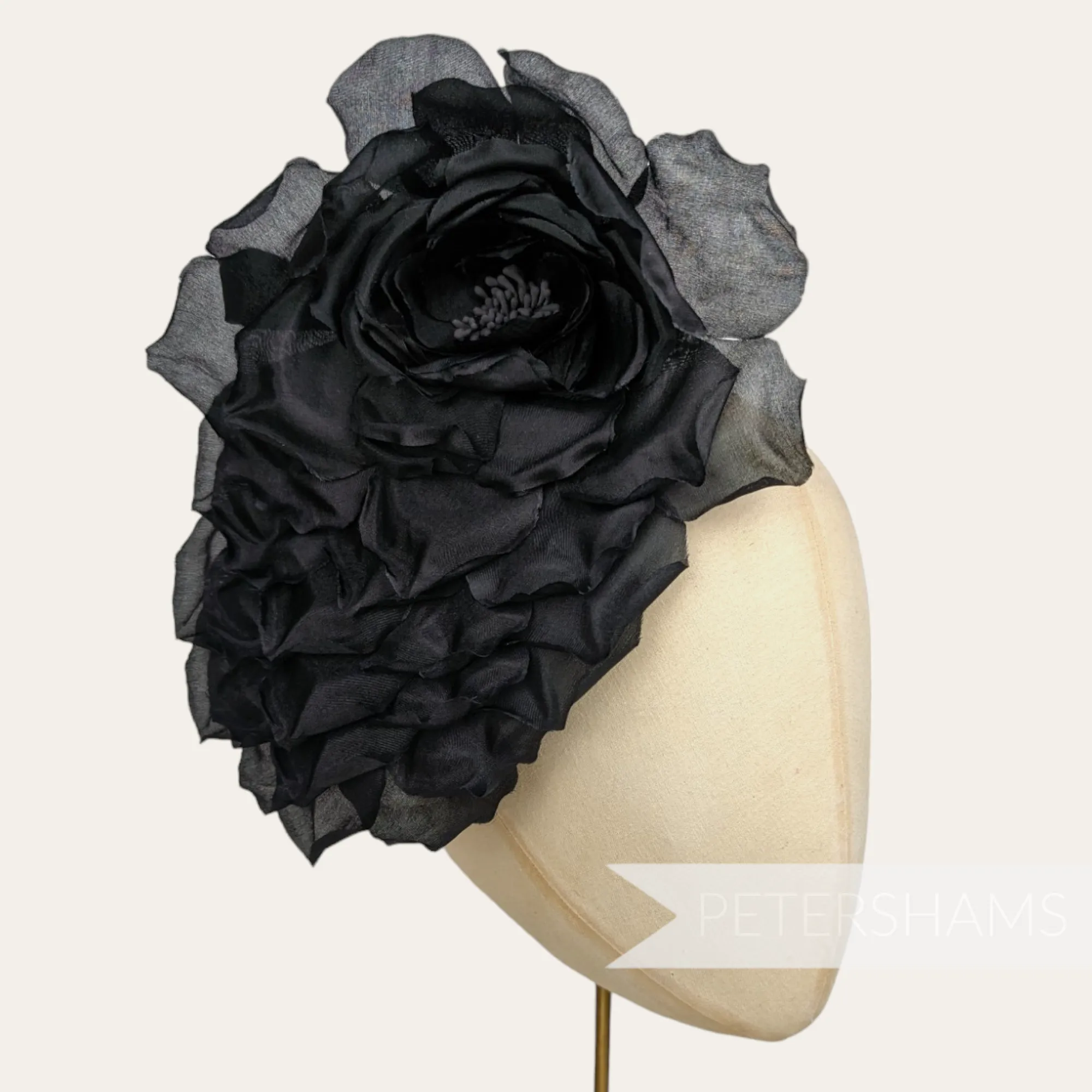 'Amarone' Extra Large 24cm Silk Rose