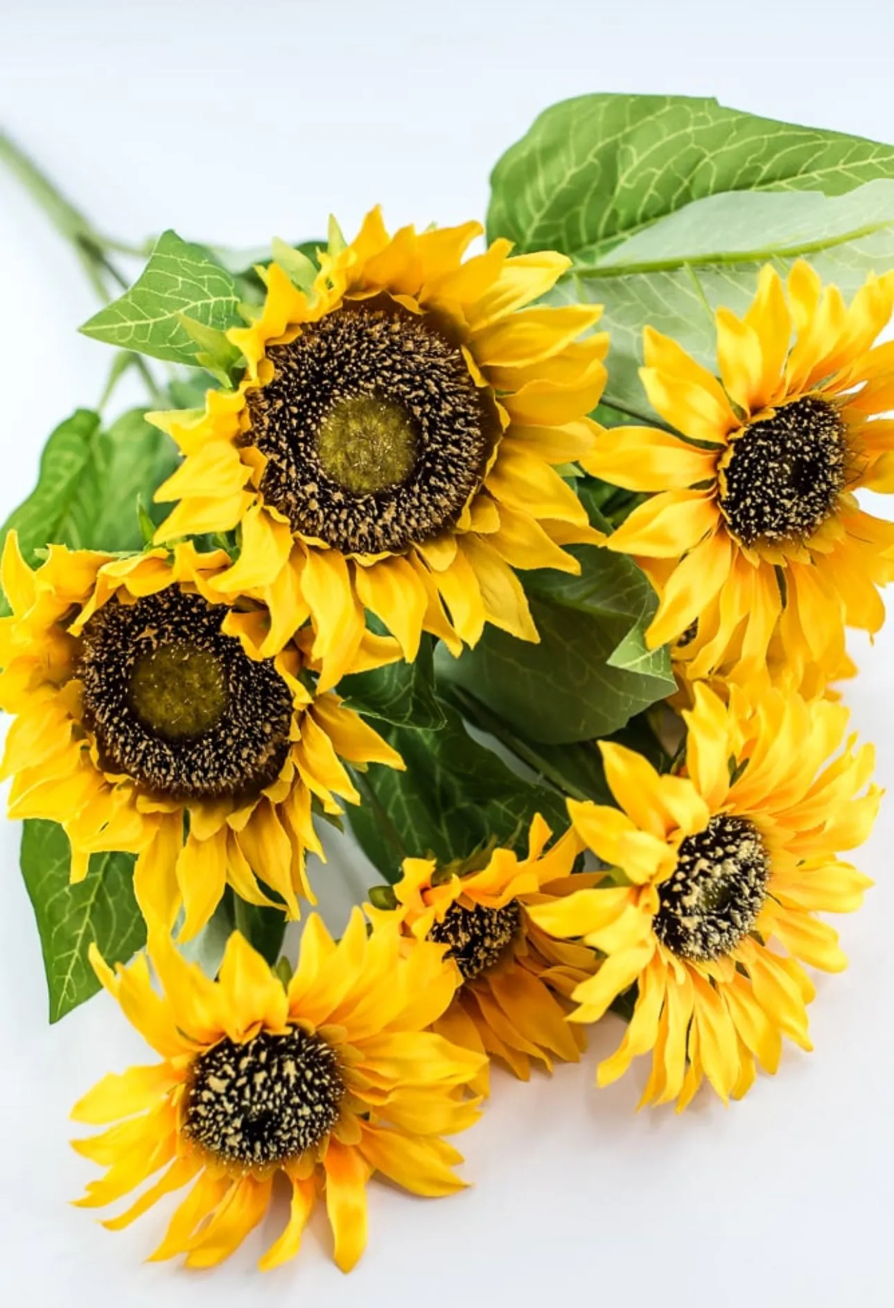 Artificial Sunflower flower bush - yellow