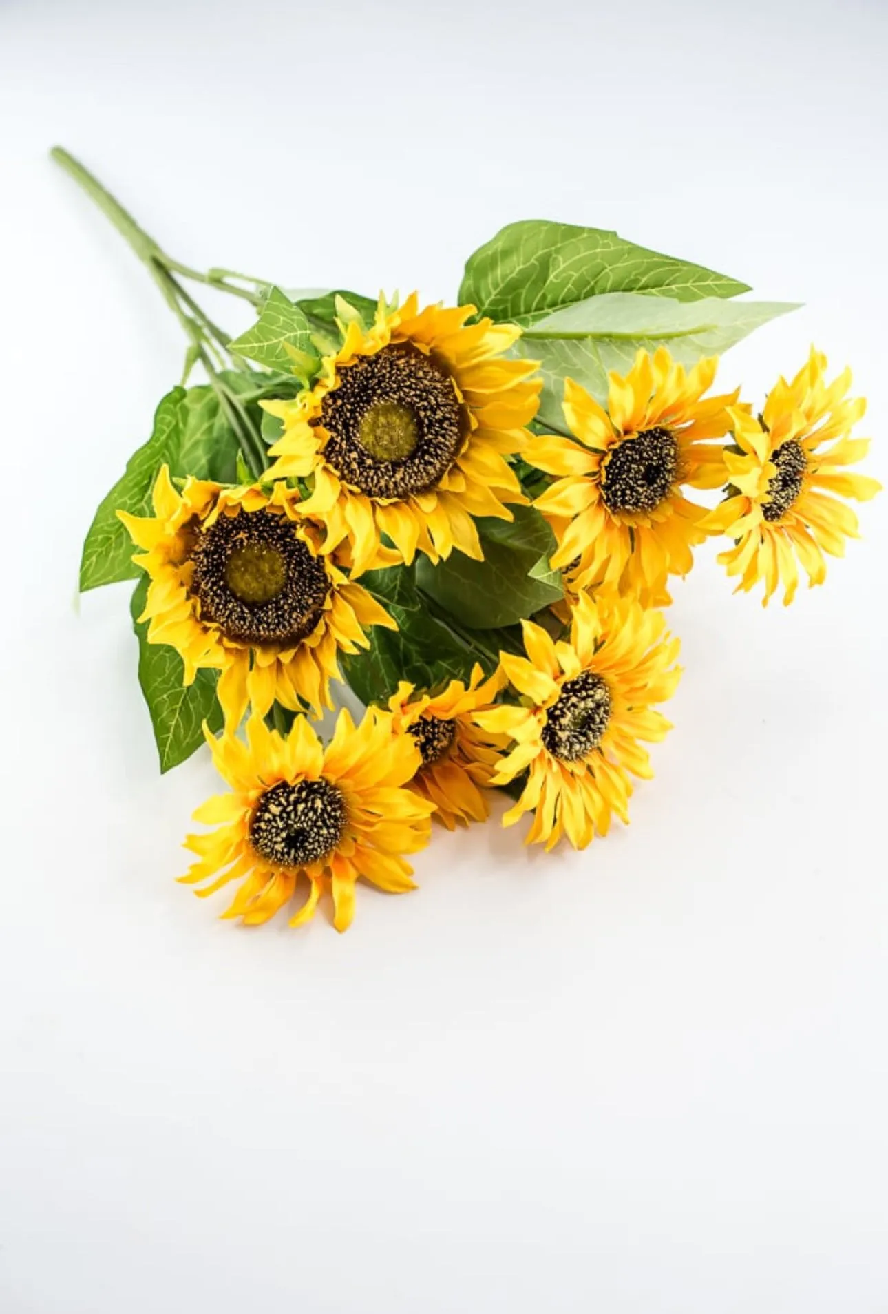 Artificial Sunflower flower bush - yellow