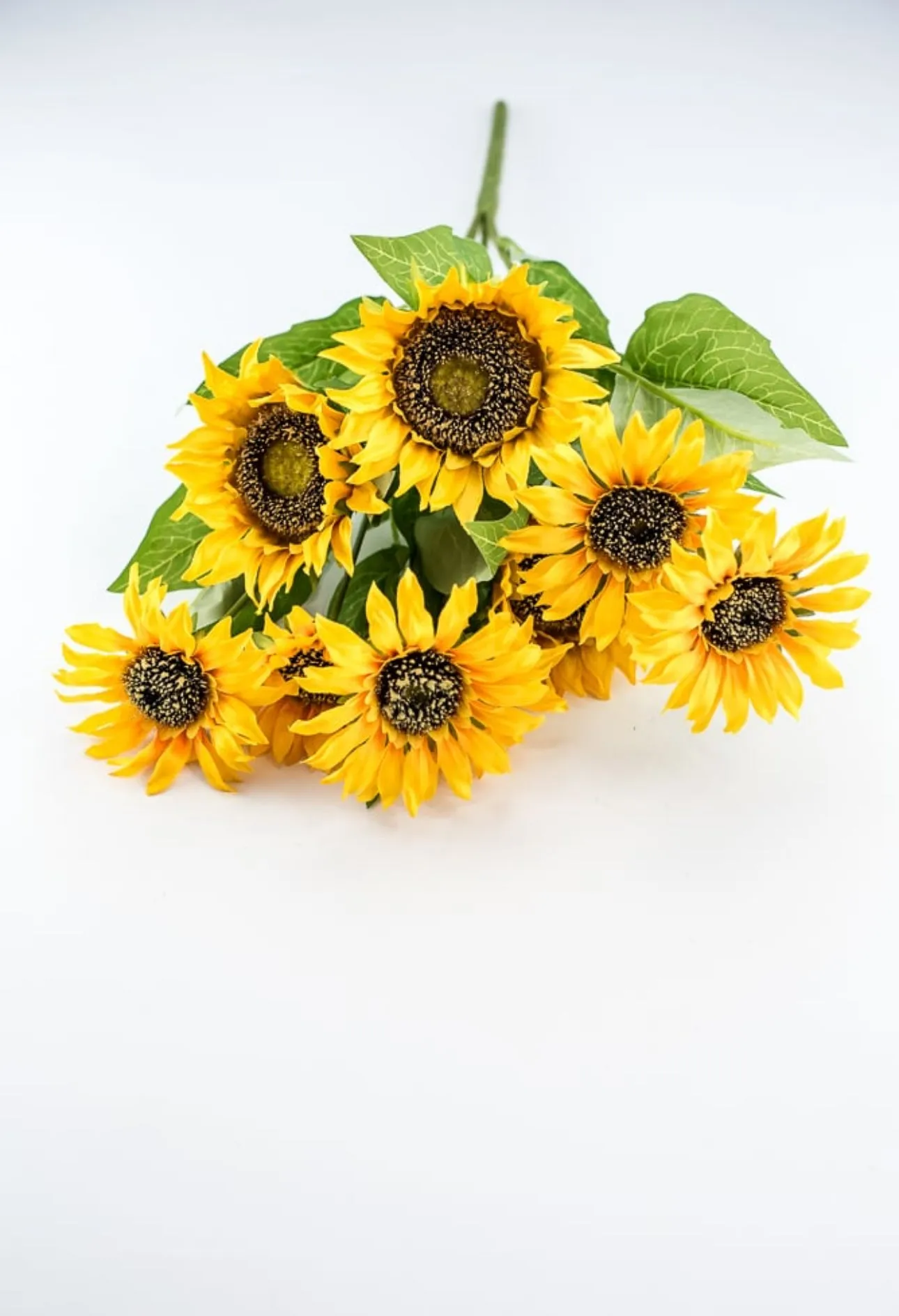 Artificial Sunflower flower bush - yellow