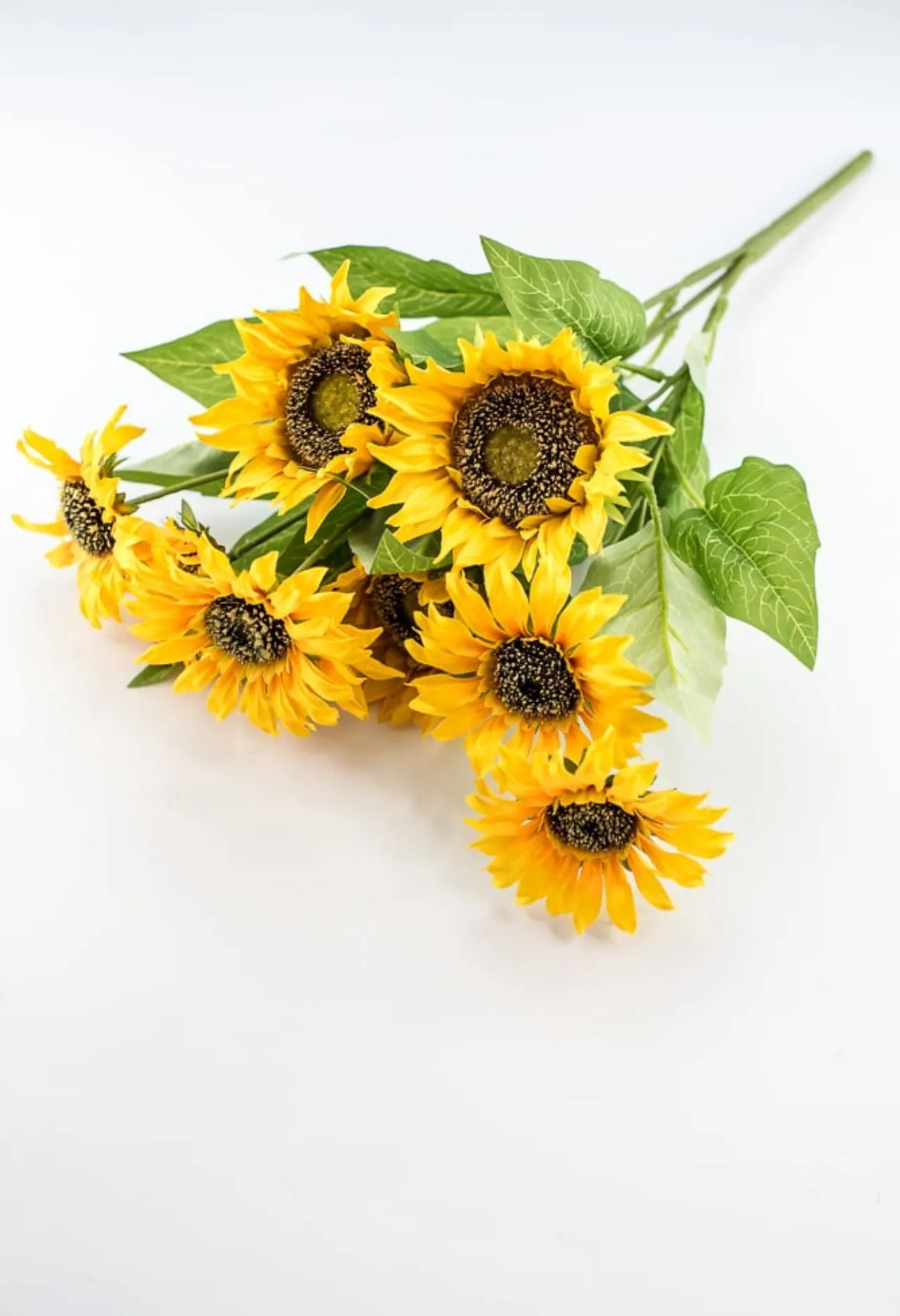Artificial Sunflower flower bush - yellow