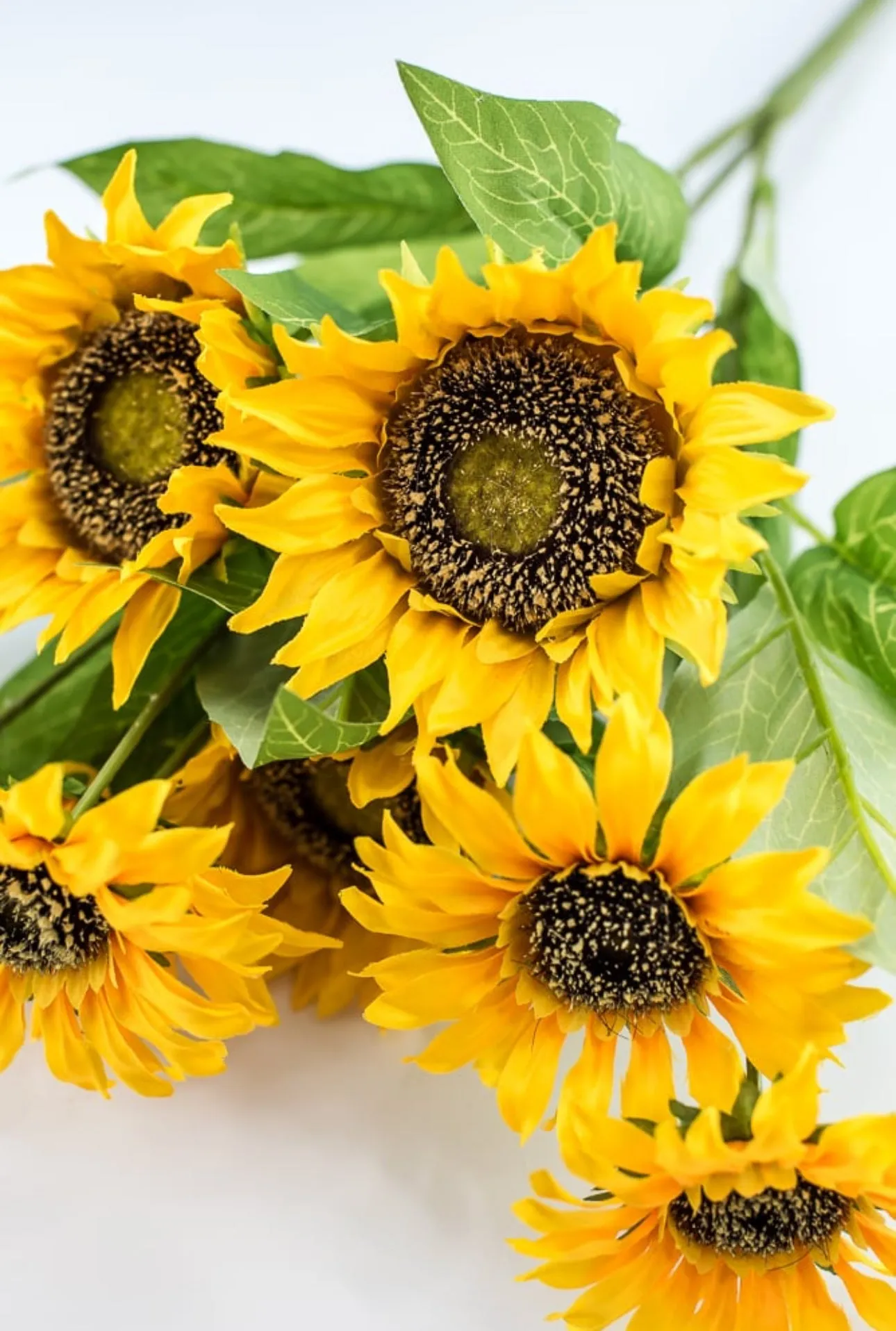 Artificial Sunflower flower bush - yellow