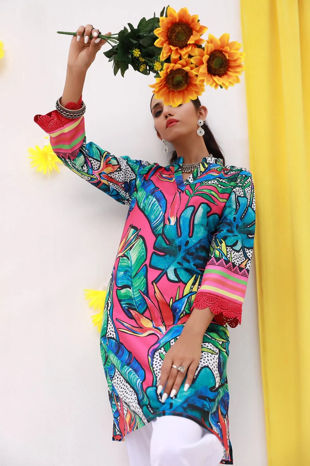 Exotic Bloom Printed Kurti - S22 - WK00007