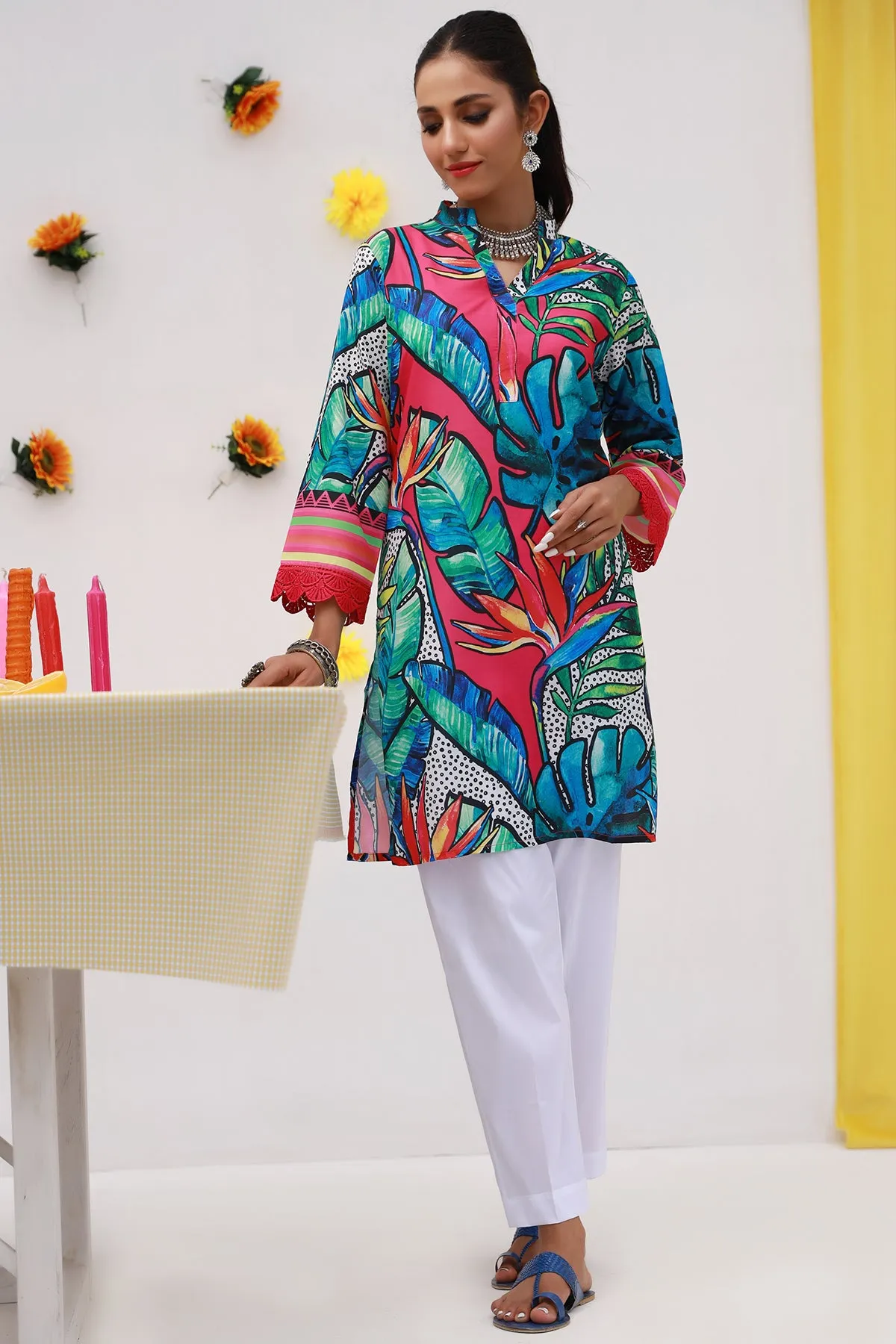 Exotic Bloom Printed Kurti - S22 - WK00007