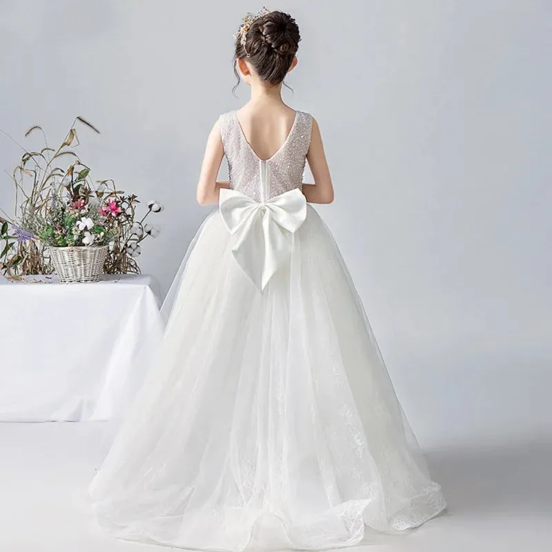 Flower Girl Party Pageant Ball Gown Girls Dress