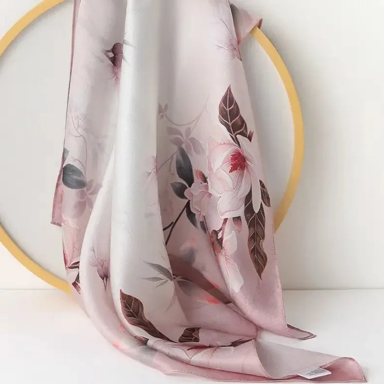Fragrance Fully (Man Tingfang) - Silk Neckscarf, Chinese Style, Hangzhou Silk