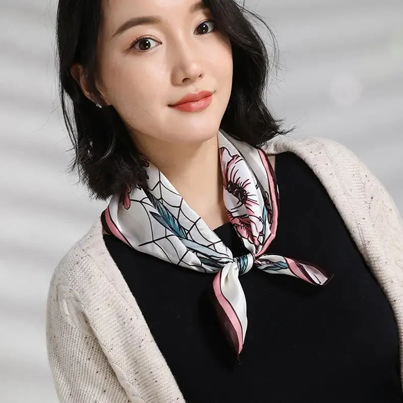 Fragrance Fully (Man Tingfang) - Silk Neckscarf, Chinese Style, Hangzhou Silk