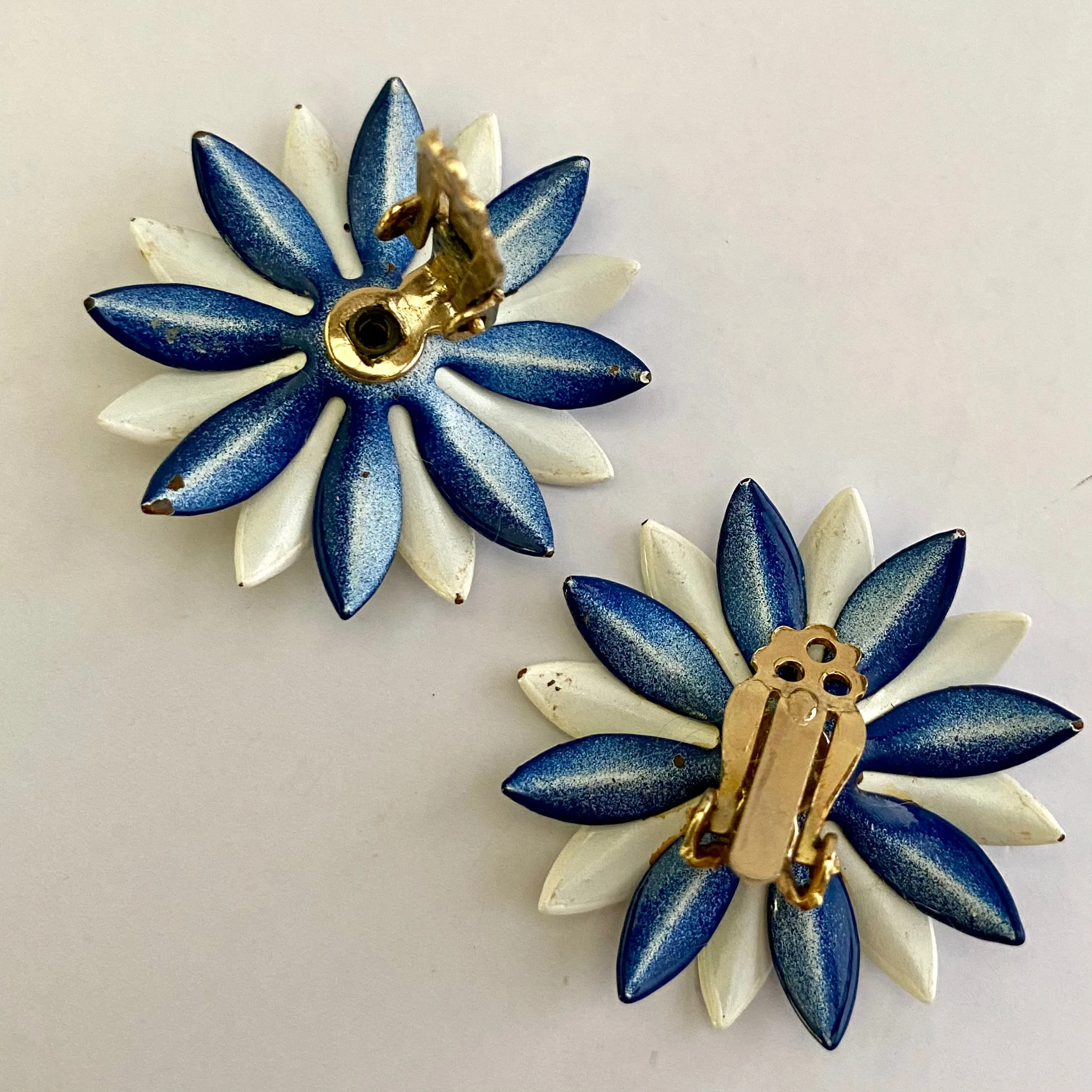 Late 60s/ Early 70s Americana Enamel Earrings