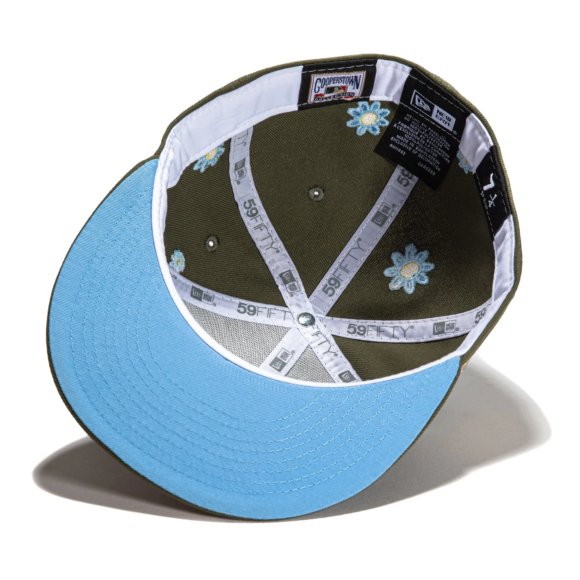 New Era 59Fifty Super Bloom Texas Rangers Stadium Patch 1972 Hat - Olive