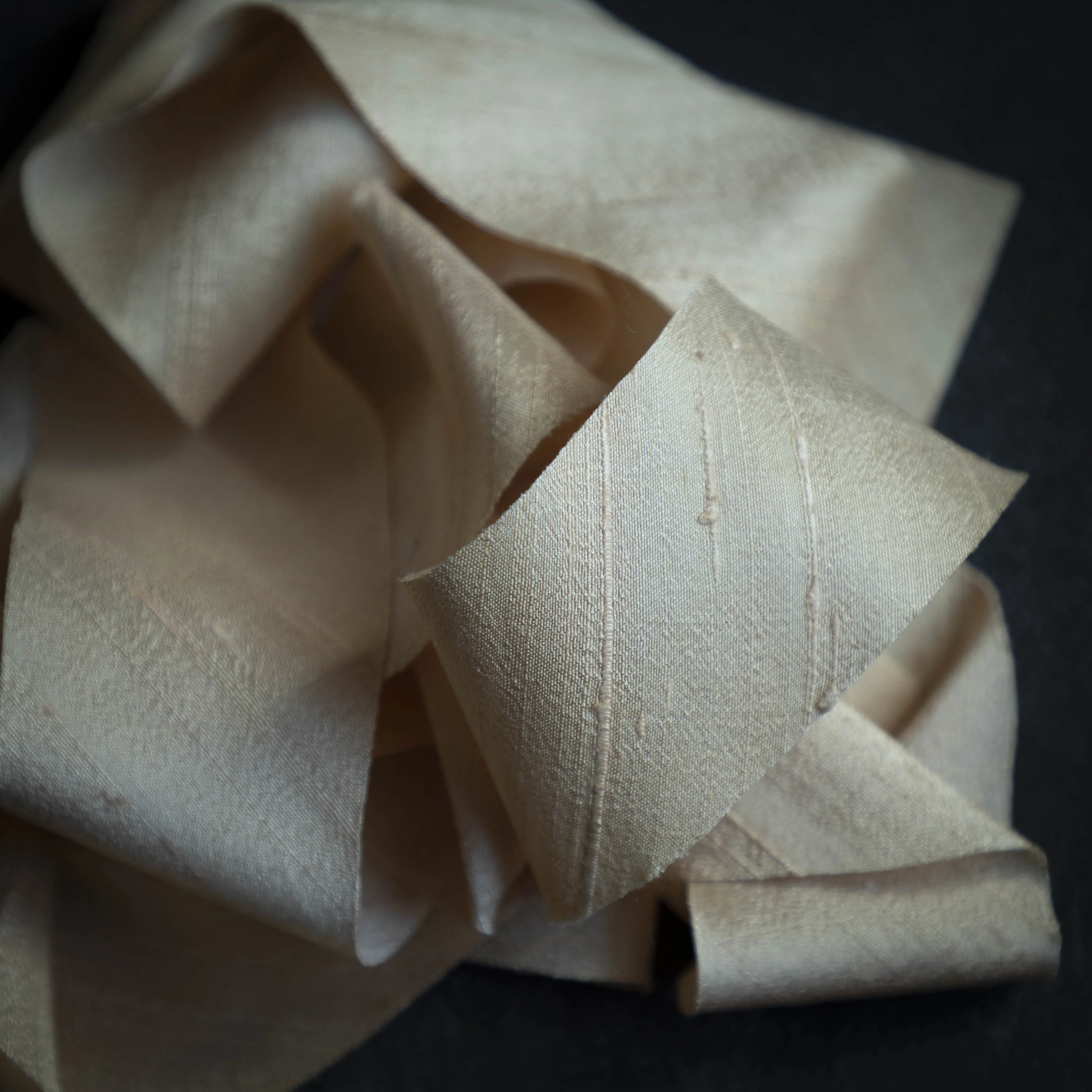 Peach {Dupioni} Silk Ribbon