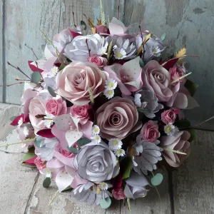 Pretty pink Paper flower bouquet