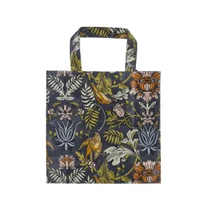 Ulster Weavers Finch & Flower PVC Bag - Small in Navy